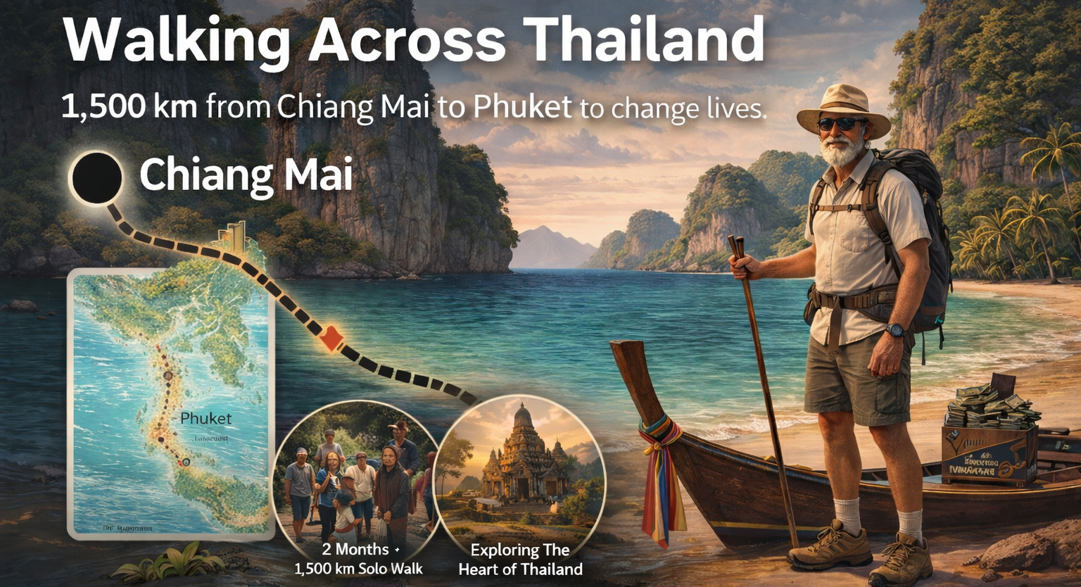 Walking Across Thailand:                 A statement about discipline.